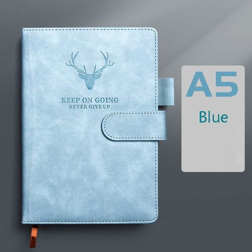 Bloc-Notes A5 En Cuir Souple, Tête De Cerf, Épais, Pour Journal Intime, Agenda, Planificateur