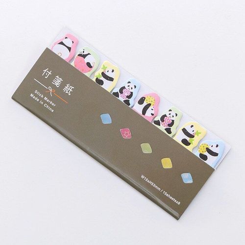 Feutres Adhésifs Chat Panda Cochon 1x, Étiquette Autocollante Pour Message, Signet De Décoration, Papeterie Scolaire Et De Bureau Pour Étudiants