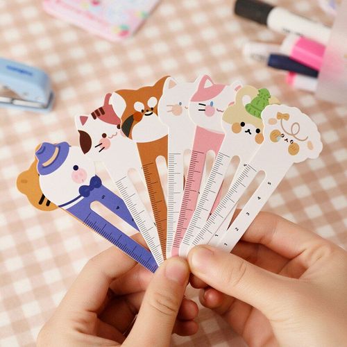 Marque-Page Animal Dessin Animé Créatif Mignon, Étiquette De Lecture, Marque-Page Kawaii Chat Chien, Fournitures De Papeterie, 30 Pièces