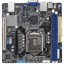 ASUS P12R-I - Carte-mère - mini ITX - Socket LGA1200 - C252 Chipset - USB 3.2 Gen 1 - 2 x Gigabit LAN - carte graphique embarquée