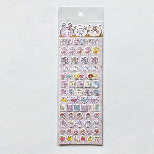 Mini Autocollants Décoratifs Pour Ongles, 1 Feuille, Kawaii, Animaux, Chat, Ours, Mouton, Pour Journal Intime