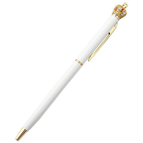 Stylos À Bille En Cristal Et Métal, 10 Pièces, Papeterie Créative Avec Couronne De Princesse, Cadeaux Amusants Et Fantaisistes Pour L'école, Le Bureau, Le Mariage Et La Maison