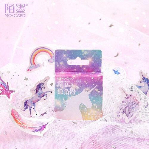 Autocollants De Scellage, Étiquette De Décoration, Notes De Poche, Licorne, Rêve De Nuage, Diy Bricolage, 46 Pièces/Paquet