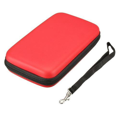 Rouge - Étui De Transport Rigide Pour Nintendo 3ds Xl Ll, Housse De Sac À Manches En Peau, Pochette Pour 3ds Xl Ll