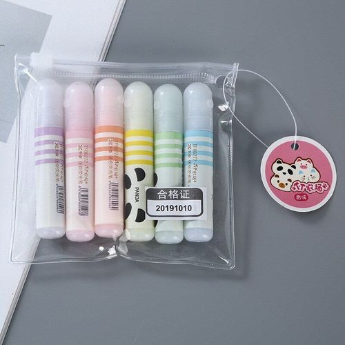 Mini Surligneur Animaux Panda Chat, 6 Pièces, Stylo Marqueur De Peinture, Dessin, Craie Liquide, Papeterie Cadeaux Pour Enfants, Fournitures Scolaires Et De Bureau