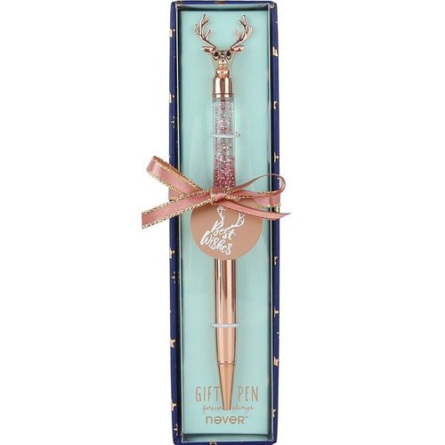 Stylos À Bille En Forme De Tête De Cerf, 0.7mm, Luxueux, Couleur Or Rose, Papeterie, Fournitures Scolaires Et De Bureau, Cadeau, Série 2022