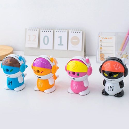 Taille-Crayon Robot À Manivelle, Dessin Animé Créatif, Papeterie Pour Étudiant, Amusant, Cadeaux Pour Enfants, Bureau Scho, 1 Pièces