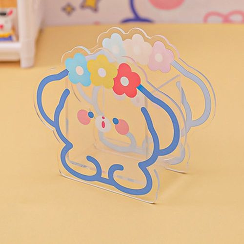Porte-Stylo En Acrylique Transparent, Boîte De Rangement De Bureau, Mignon Lapin Ours Kawaii, Mode Simple, Papeterie De Bureau, Boîte De Rangement De Cosmétiques