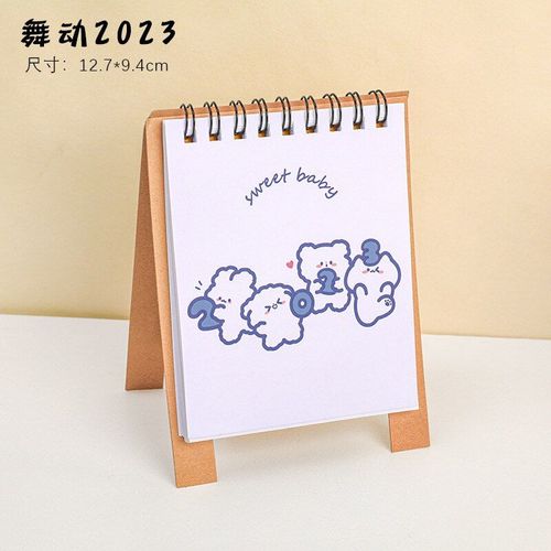 Mini Calendrier Animal Chat Mignon 2022 2023, Papeterie Décorative Kawaii, Fournitures Scolaires, De Bureau