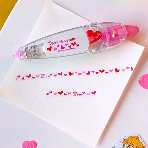 Bande Correctrice En Plastique Pour Animaux Mignons, Bande Correctrice, Dessin Animé, Fournitures De Bureau, Autocollants, Bande Décorative Kawaii, 1 Pièces