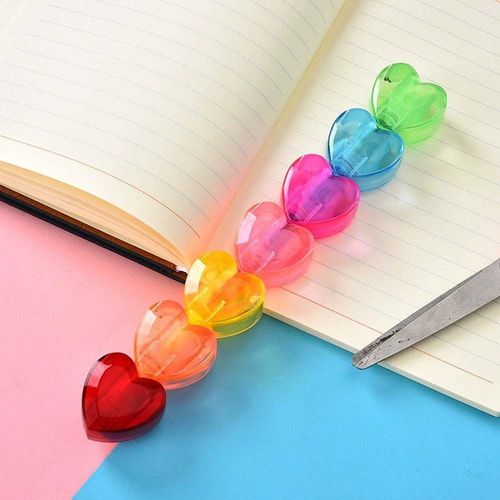 Surligneur Coloré Stylo Marqueur Mignon En Forme De C¿Ur Et D'ours, Stylo Fluorescent De Couleur Arc-En-Ciel Pour Étudiant, Outil D'écriture, Cadeaux Pour Enfants