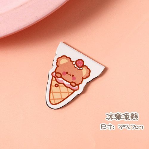 Trombone Magnétique En Forme D'ours, 1 Pièce, Mignon Dessin Animé, Lapin Kawaii, Papeterie Pour Livres, Marqueur De Page, Fournitures Scolaires Et De Bureau