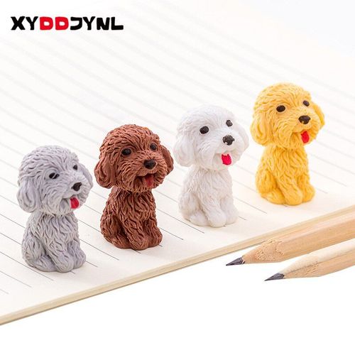 Gommes À Crayon En Caoutchouc Pour Chien, 1 Pièce, Fournitures Scolaires Et De Bureau, Papeterie Créative Et Mignonne, Dessin Animé, Kawaii, Cadeaux Pour Élèves Et Enfants