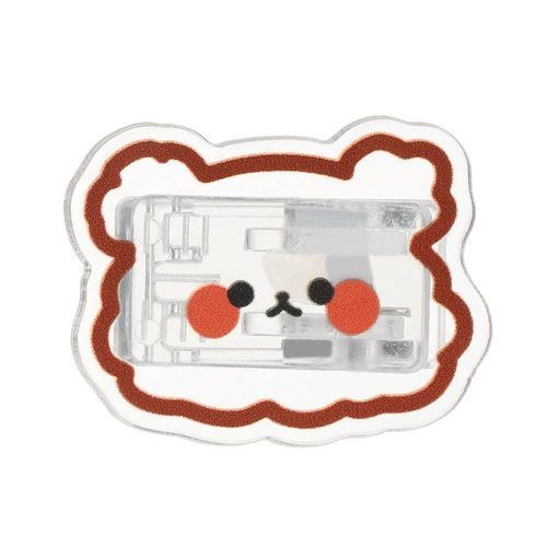 Clip De Scellage Transparent En Forme D'ours, En-Cas, Dessin Animé, Papeterie, Trombone De Test, Classeur En Acrylique, Porte-Carte Photo