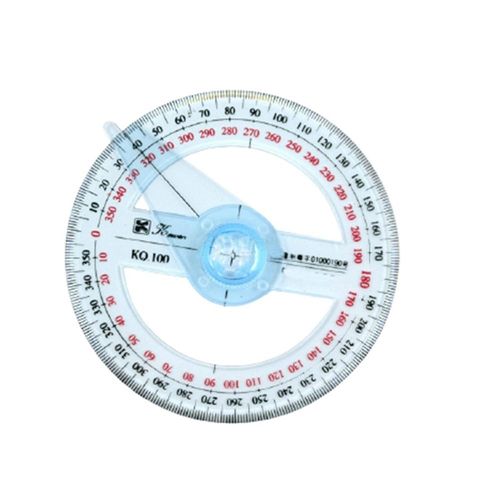 Outil De Mesure De Maths, Rotatif Précis À 360 Degrés, Bureau, Cercle Complet, Goniomètre Rapporteur Pointeur Règle D'angle