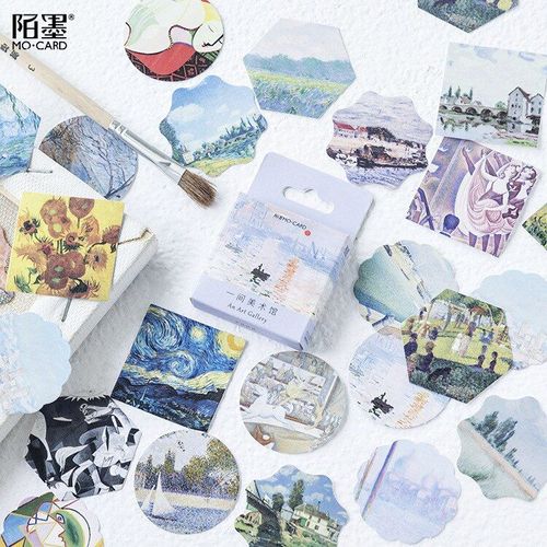 Collection D'autocollants Décoratifs Pour Enfant, 45 Pièces/Paquet, Avec Art De Musée Pour Scrapbooking, Calendriers, Bricolage, Album, Journal, Revues