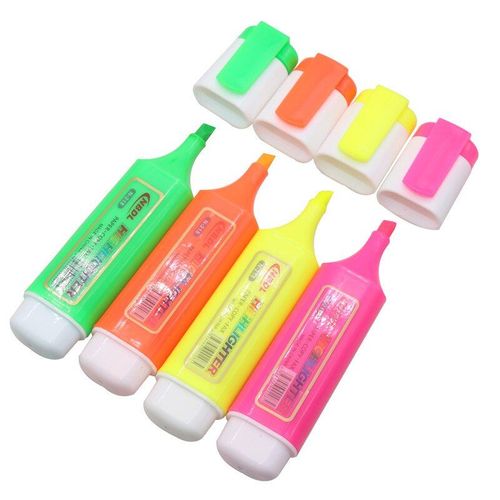 Stylo Marqueur Créatif Matin Dessin Animé Mignon Lapin Ninja Mini 4 Bâtons Stylo Fluorescent De Couleur, Stylo De Dessin, Papeterie
