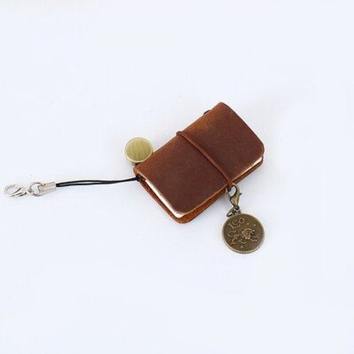 Mini Carnet De Poche Rétro Mignon En Cuir Pu, Mini Carnet De Poche, Organisateur De Journal Intime En Cuir De Vache, Carnet De Croquis
