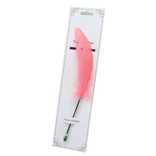 Stylo À Bille Style Plumes Naturelles, 0.5mm, 1 Pièce, Kawaii, À Roulettes, Pour L'écriture, Cadeaux Pour Filles, Fournitures Scolaires Et De Bureau