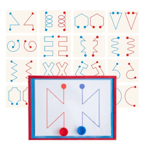 Matériel D'entraînement À La Trajectoire Pour Enfants, Utilisation Combinée Main-Cerveau Pour Développer Le Cerveau Gauche Et Droit, Jouets Éducatifs
