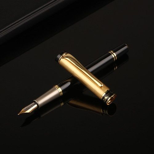Stylo À Plume Classique, Facile À Utiliser, Papeterie Scolaire, Fourniture D'encre En Métal, Vente En Gros, 16 Pièces