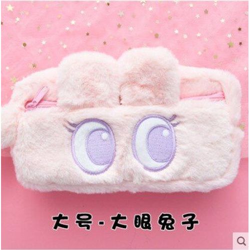 Sac À Crayons En Peluche Animal Mignon Lapin Panda Kawaii, Pochette À Crayons De Grande Capacité Pour Étudiant, Étui À Stylos, Fournitures Scolaires