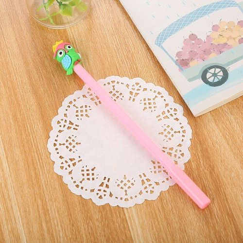 Stylos À Gel De Modélisation Hibou De Dessin Animé 1 Pièces, Mignon Stylo Neutre En Plastique, Papeterie Escolar, Fournitures D'écriture, Cadeau Pour Enfant