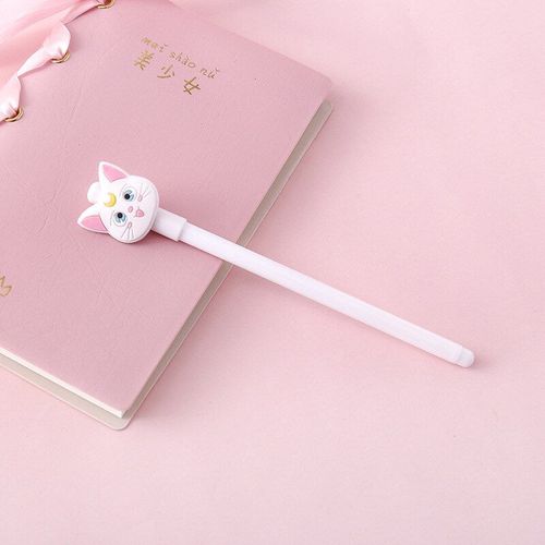 Stylos À Gel En Plastique Pour Écriture, 1 Pièce, Mignon Kawaii, Chat, Cochon Rose, 0.5mm, Pour Étudiant, Papeterie De Bureau