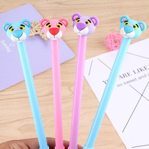 Stylo À Gel De Tigre De Dessin Animé, 0.5mm, 1 Pièce, Pour Signature, Fourniture Scolaire Et De Bureau, Cadeau Promotionnel