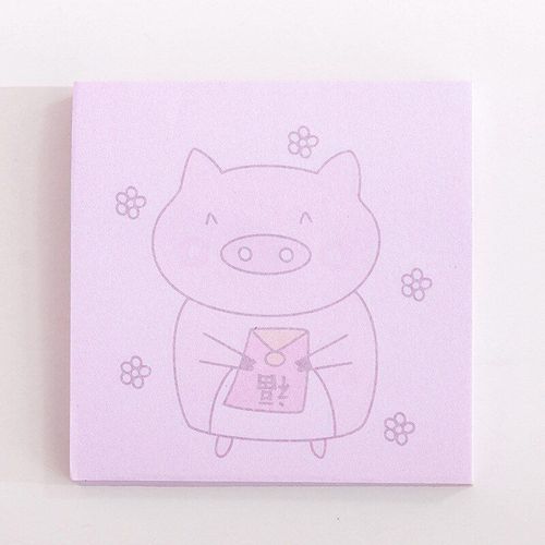 Bloc-Notes Autocollants Cochon Rose Mignon 1 Pièces, Étiquette De Papeterie Scolaire Kawaii Escolar Pour Planificateur Fournitures Scolaires