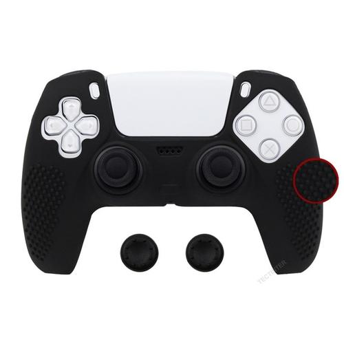 Anti-Gêne-Noir - Housse De Protection En Silicone Pour Sony Playstation 5, Accessoires Pour Manette De Jeu Ps5, Étui En Caoutchouc Pour Joysticks