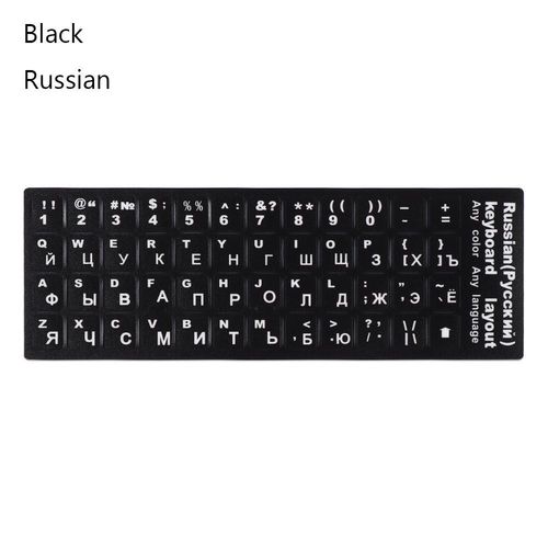 Autocollants pour clavier espagnol, anglais, russe, allemand, arabe, italien, japonais, Alphabet, pour ordinateur portable, PC de bureau