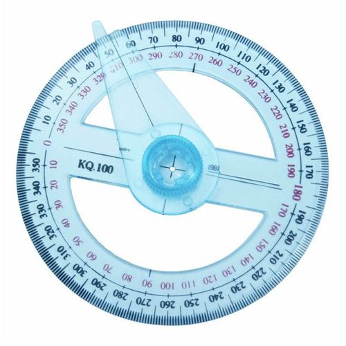 Rapporteur À 360 Degrés Avec Bras Oscillant, Règle D'angle De Pointeur De Cercle Complet, Outils De Dessin De Géométrie Mathématique Pour Étudiants En Conception Em88
