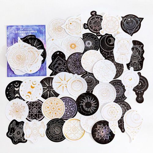 Autocollants D'estampage À Chaud, Étiquette Esthétique Décorative Kawaii Pour Album De Journal Intime, Papeterie Autocollant Papillon, 40 Pièces/Paquet
