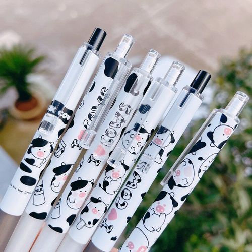 40 Stylos En Vache À Lait Pour Enfants, Fournitures Scolaires, Accessoires De Papeterie De Bureau Coréens Kawaii, Encre Noire, 0.5mm, Stylo À Bille, Cadeau Pour Enfants