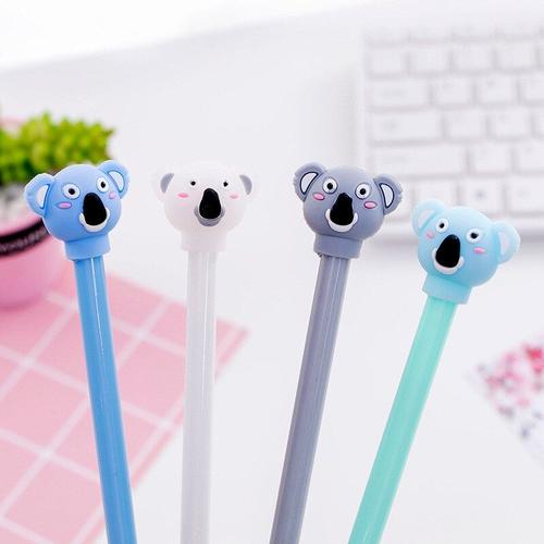 Stylos À Gel Kawaii, 40 Pièces, Koala De Dessin Animé, Pour L'école Et Le Bureau, En Forme D'animaux Mignons, Fournitures De Papeterie, Cadeau Adorable, Vente En Gros