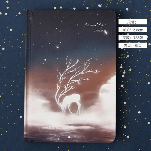 Carnet De Croquis, Carnet De Notes Pour Journal Intime, Carnet De Dessin Quotidien, Illustration De Chat Et De Cerf, Papeterie Fournitures Scolaires Et De Bureau, Cadeaux