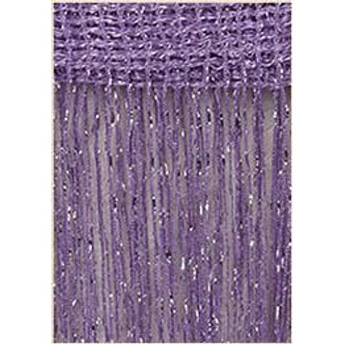 Violet 300x290cm Rideau Brillant Séparateur De Porte Et Fenêtreguirlande, Frange, Diviseur, Décoration De Salon