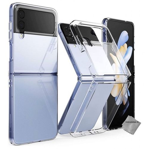 Housse Etui Coque Rigide Avant Et Arrière Pour Samsung Galaxy Z Flip 4 5g - Transparent