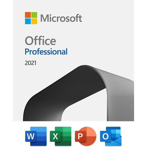 Microsoft Office 2021 Professional Plus - Licence "Activation Par Internet À Vie" - Version Bind