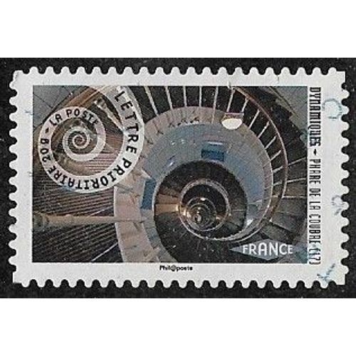 Timbre N°A.937 Y & T Lettre Prioritaire 20g. Dynamiques Escalier Du Phare De La Coubre À La Tremblade (17)