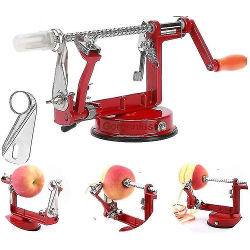 2024 Apple Peelers, Apple Peeler Slicer Suction Base Durable Heavy Duty Blade Peelers (shikai)[pb]