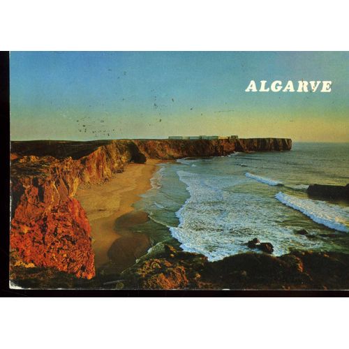 Carte Postale De Sagres (Portugal) Plage Du Tonel Et Le Promontoire