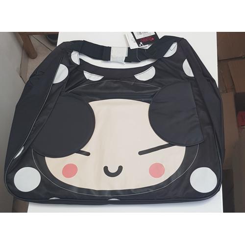 SAC / CABAS / GRAND MODELE / SATINE / 50X30CM / PUCCA ORIGINAL / ROBUSTE / NEUF SOUS BLISTER AVEC ETIQUETTE