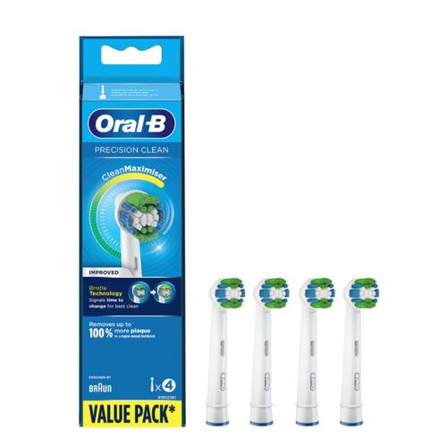 Braun Oral-B Precision Clean Replacement Toothbrush Heads 4 Pack 
