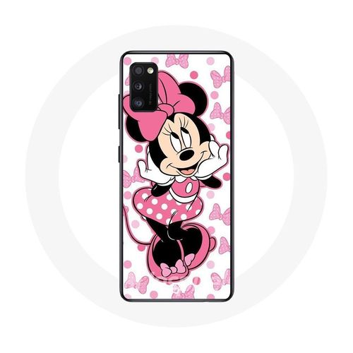 Coque Samsung Galaxy A41 Minnie Mouse Dessin Animé Mignon Rose