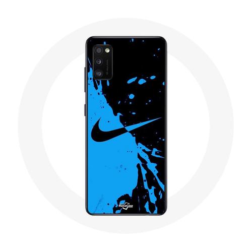 Coque Samsung Galaxy A41 Nike Logo Bleu Et Noir