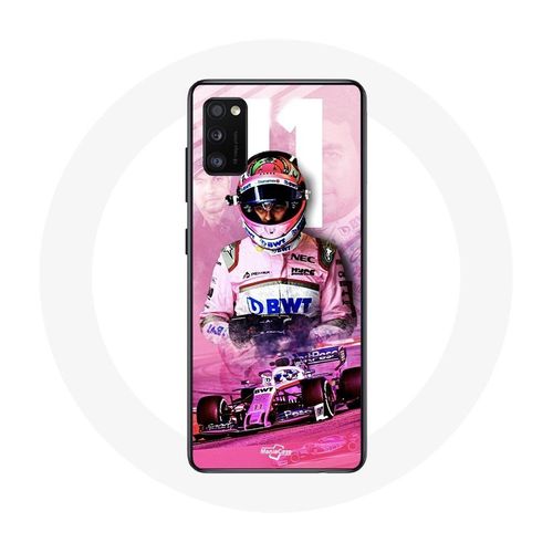 Coque Samsung Galaxy A41 Formule 1 Sergio Pérez Pilote De F1 Rose
