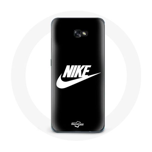 Coque Pour Samsung Galaxy A5 2017 Nike Logo Blanc Fond Noir