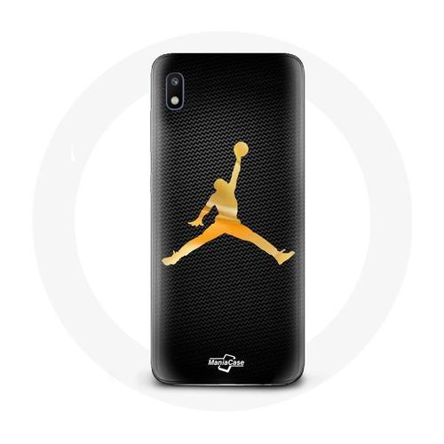 Coque Pour Samsung Galaxy A10 Air Michael Jordan Logo Jaune